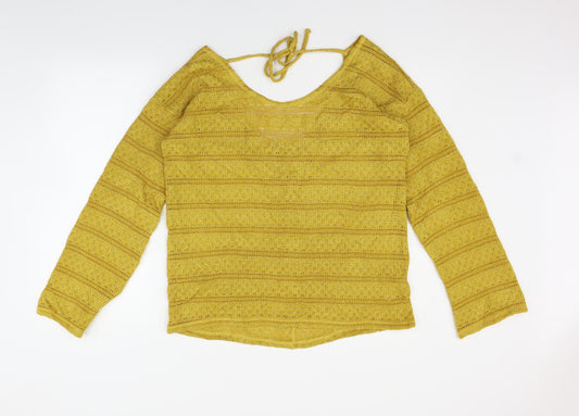 Womens UK Size 14 NEXT Yellow Pullover Jumper