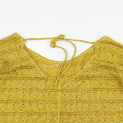 Womens UK Size 14 NEXT Yellow Pullover Jumper