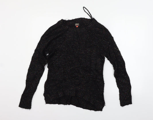 Womens UK Size S Only Black Pullover Jumper