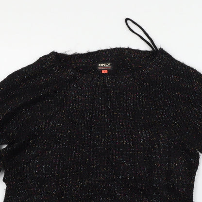Womens UK Size S Only Black Pullover Jumper