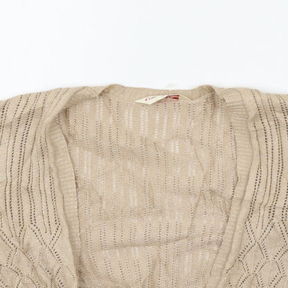 Womens UK Size 10 Miss Selfridge Beige Cape Jumper