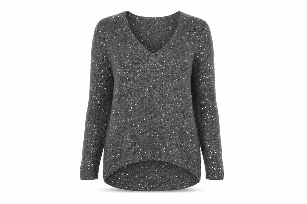 Womens UK Size S Zara Grey Pullover Jumper