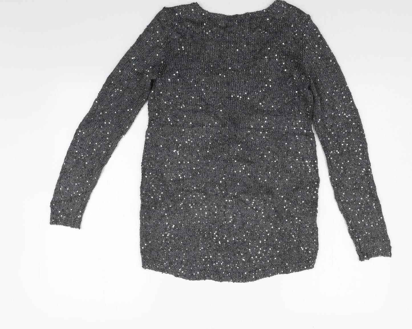 Womens UK Size S Zara Grey Pullover Jumper