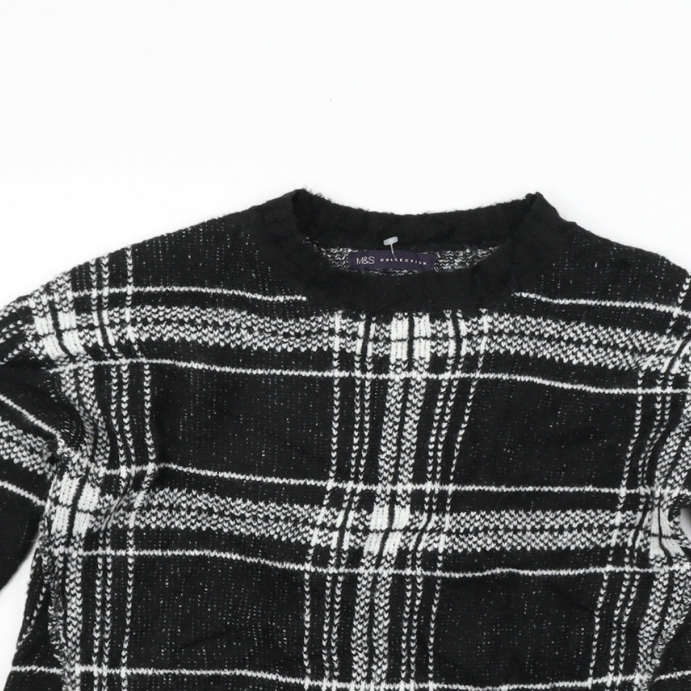 Womens UK Size S Marks and Spencer Black Pullover Jumper