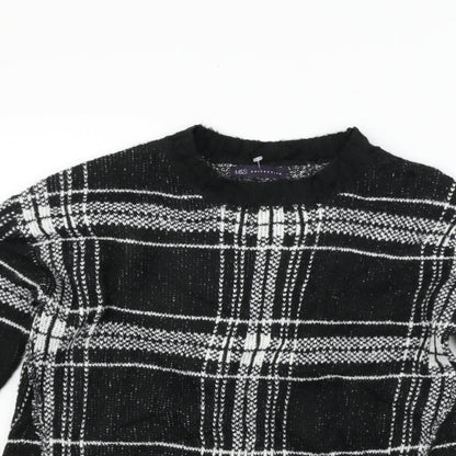 Womens UK Size S Marks and Spencer Black Pullover Jumper