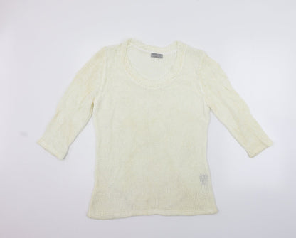 Womens UK Size M Per Una Beige Pullover Jumper