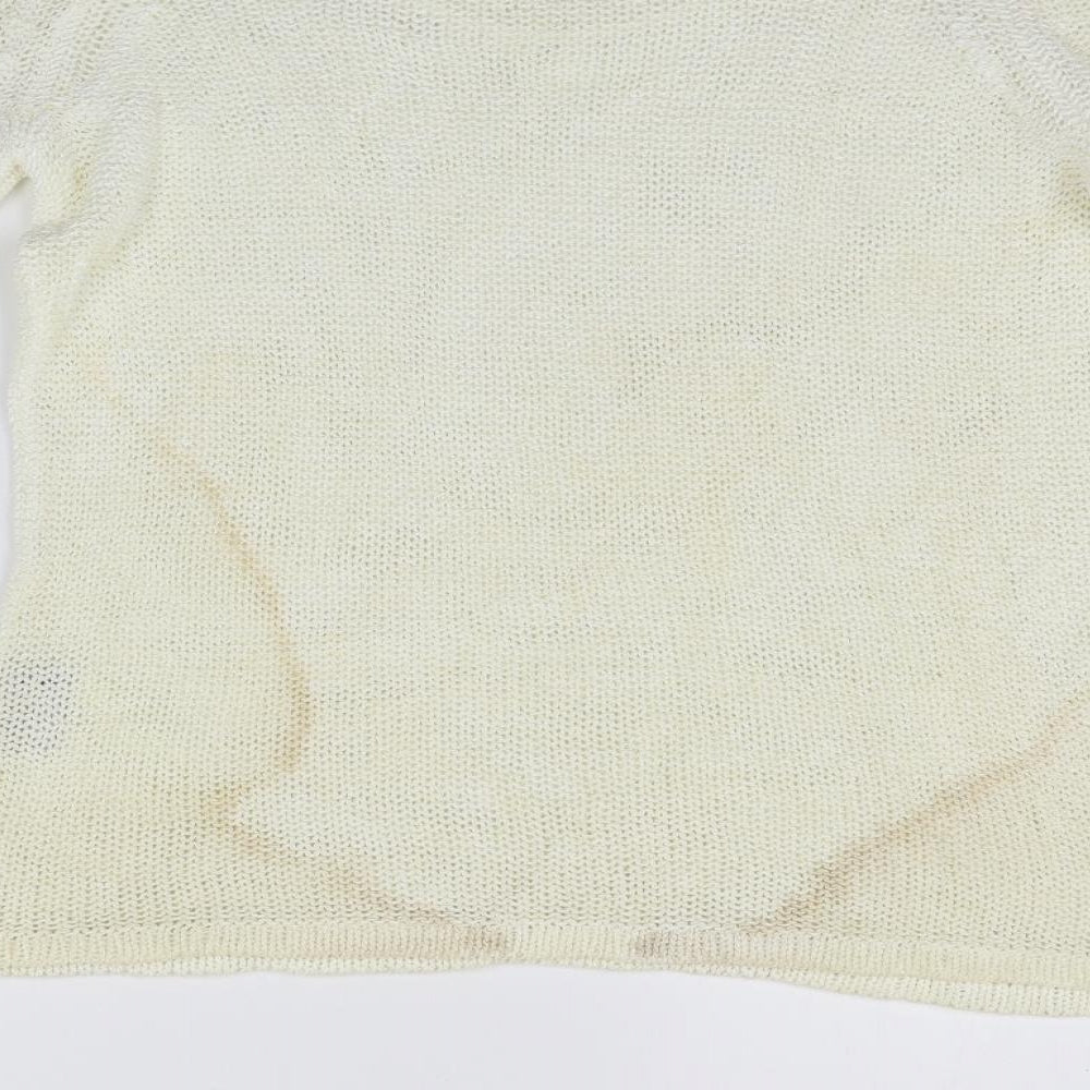 Womens UK Size M Per Una Beige Pullover Jumper
