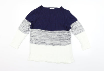 Womens UK Size M Simply Stock Shop White Pullover Jumper