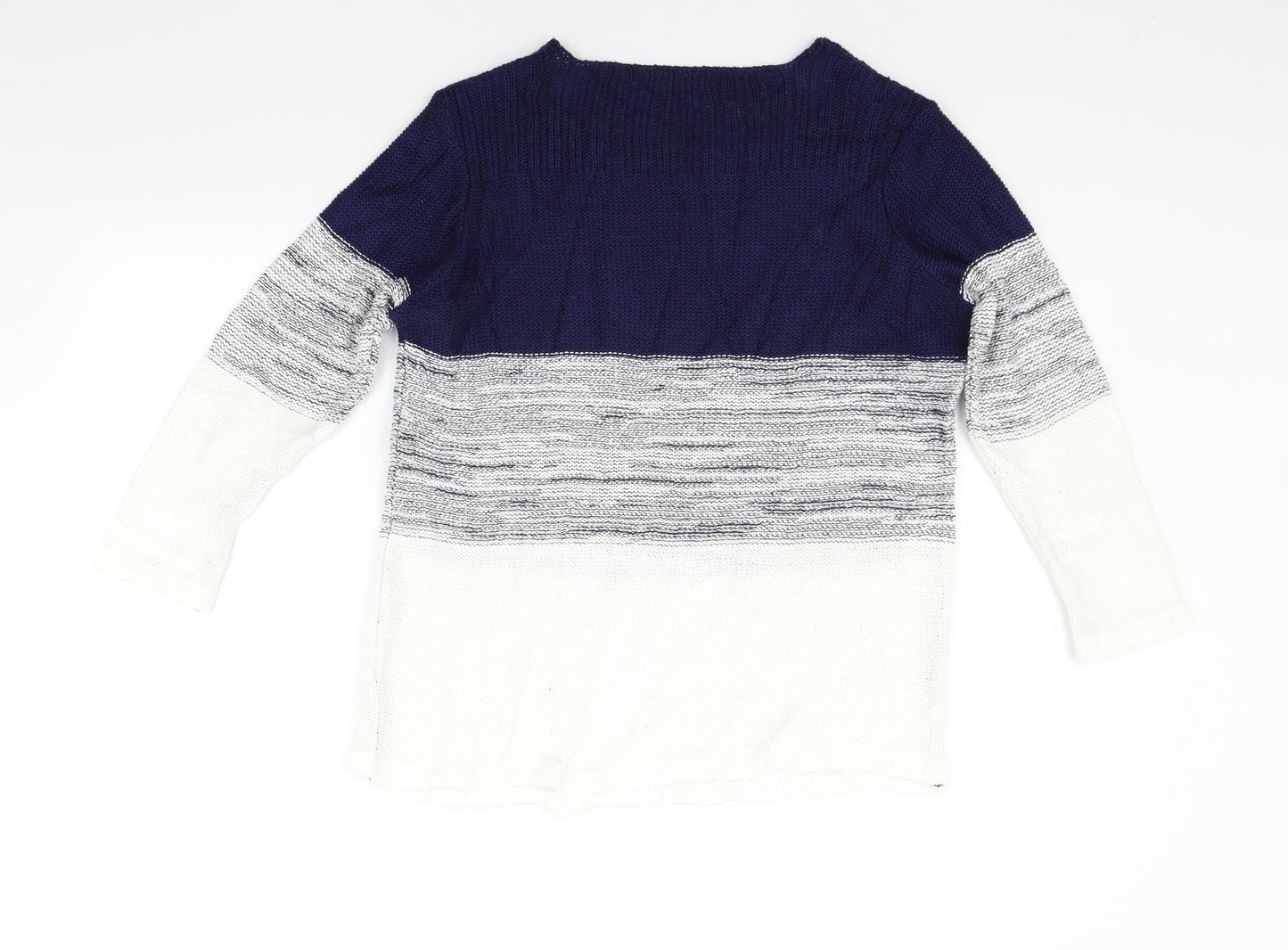 Womens UK Size M Simply Stock Shop White Pullover Jumper