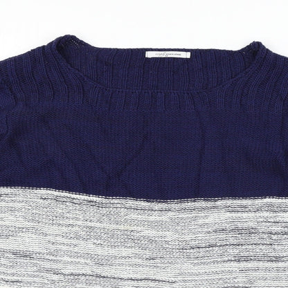 Womens UK Size M Simply Stock Shop White Pullover Jumper