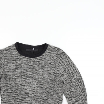 Womens UK Size 6 Topshop Grey Pullover Jumper