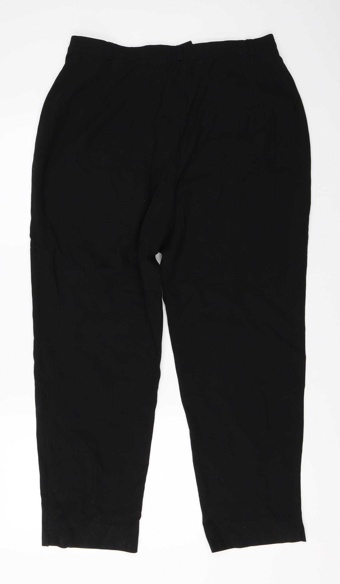 Womens UK Size 10 Marks and Spencer Regular Fit  Black Trousers