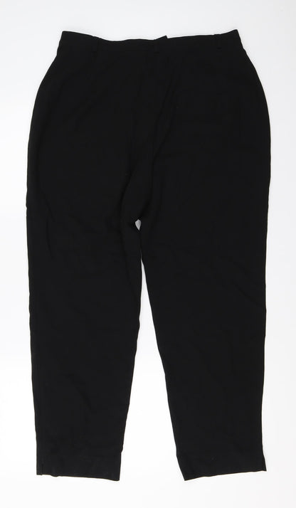 Womens UK Size 10 Marks and Spencer Regular Fit  Black Trousers