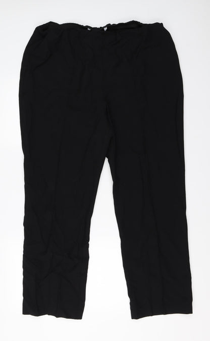 BM Collection Womens Black   Trousers  Size 18 L28.5 in