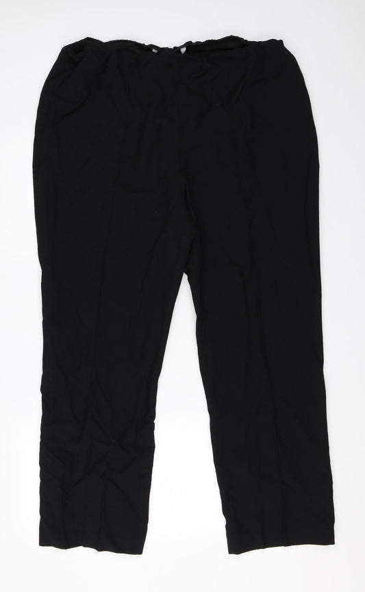 BM Collection Womens Black   Trousers  Size 18 L28.5 in