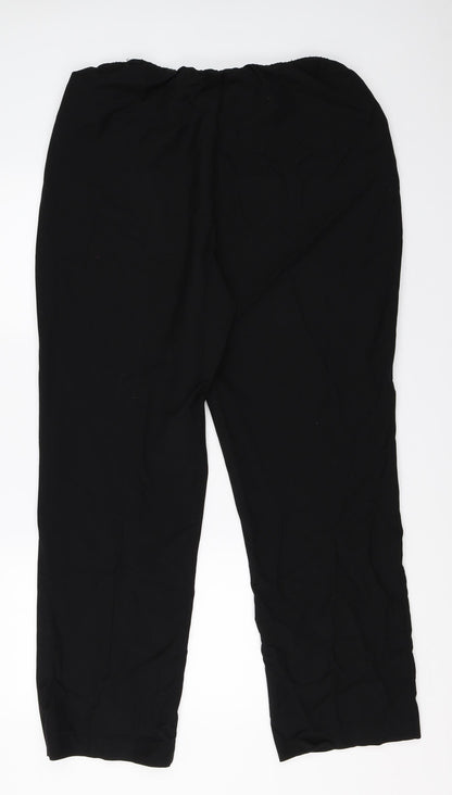 BM Collection Womens Black   Trousers  Size 18 L28.5 in