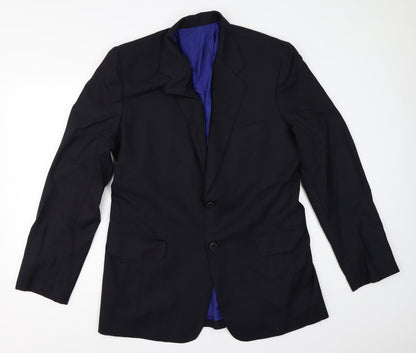 Preworn Mens Black   Jacket Blazer Size 38