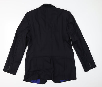 Preworn Mens Black   Jacket Blazer Size 38