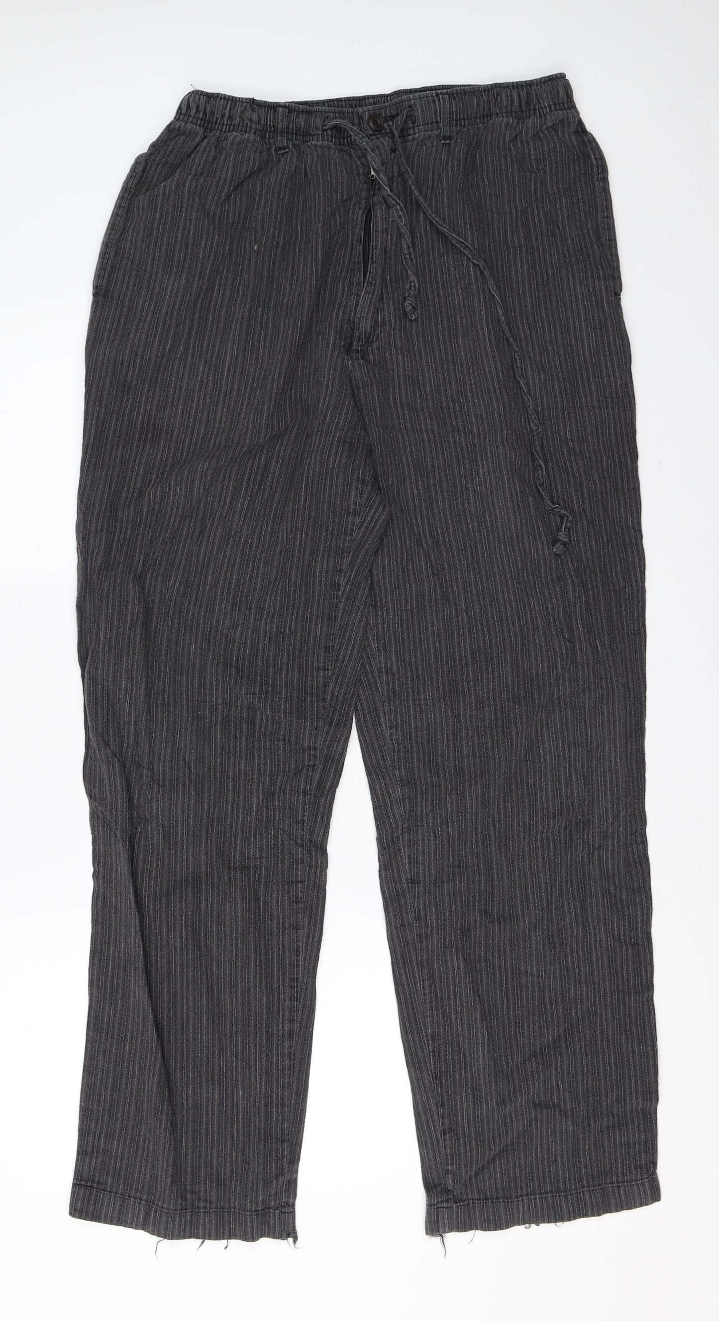 Womens UK Size 33 in Marks and Spencer Regular Fit  Grey Trousers