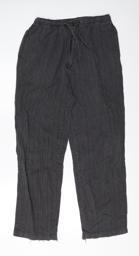Womens UK Size 33 in Marks and Spencer Regular Fit  Grey Trousers