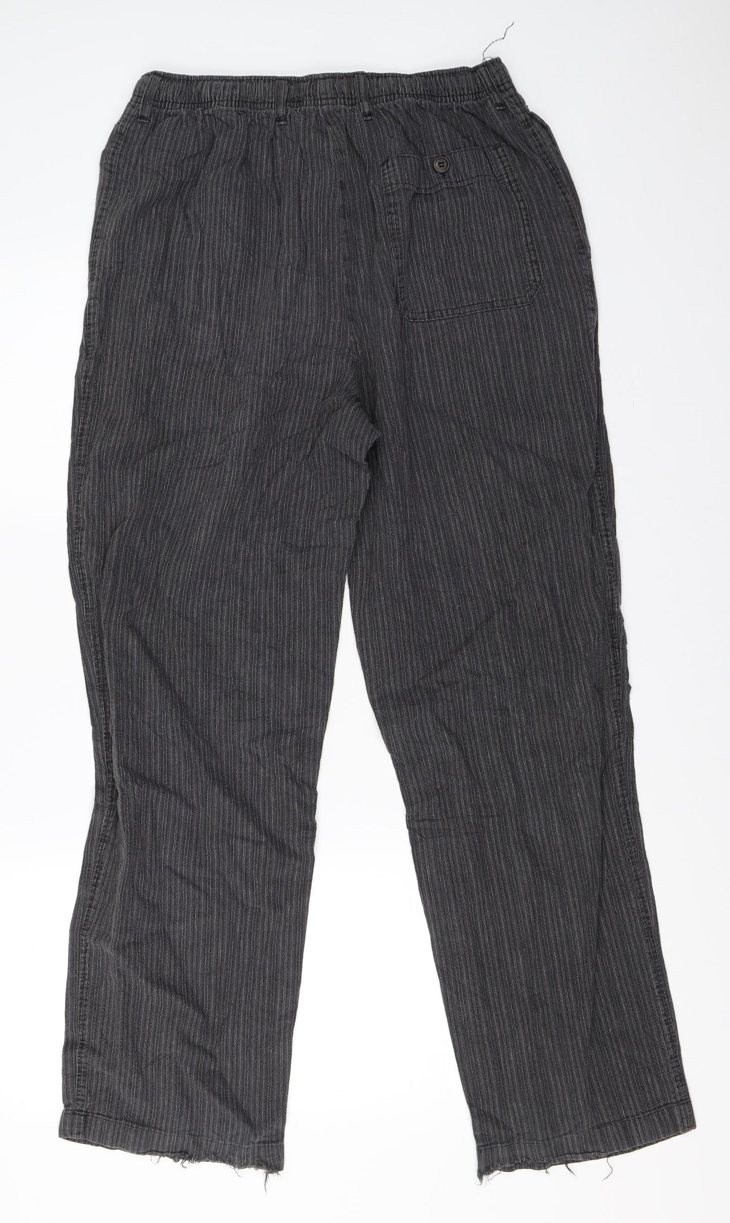 Womens UK Size 33 in Marks and Spencer Regular Fit  Grey Trousers