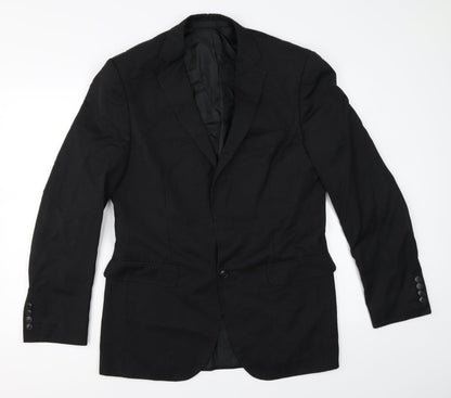 Mens UK Size 38 Marks and Spencer Regular Black Suit Jacket