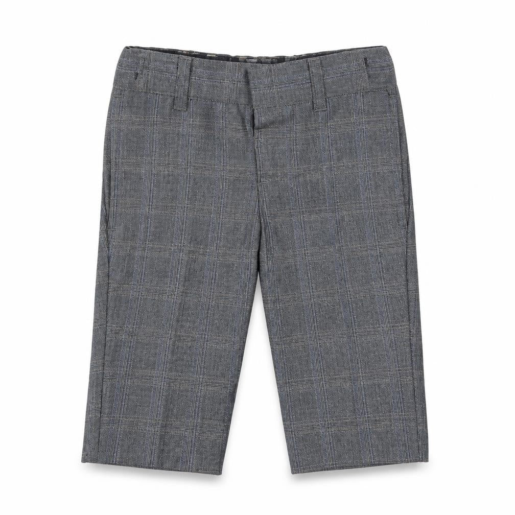 Front view of Monsoon boys’ grey capri trousers, size 6-9, months