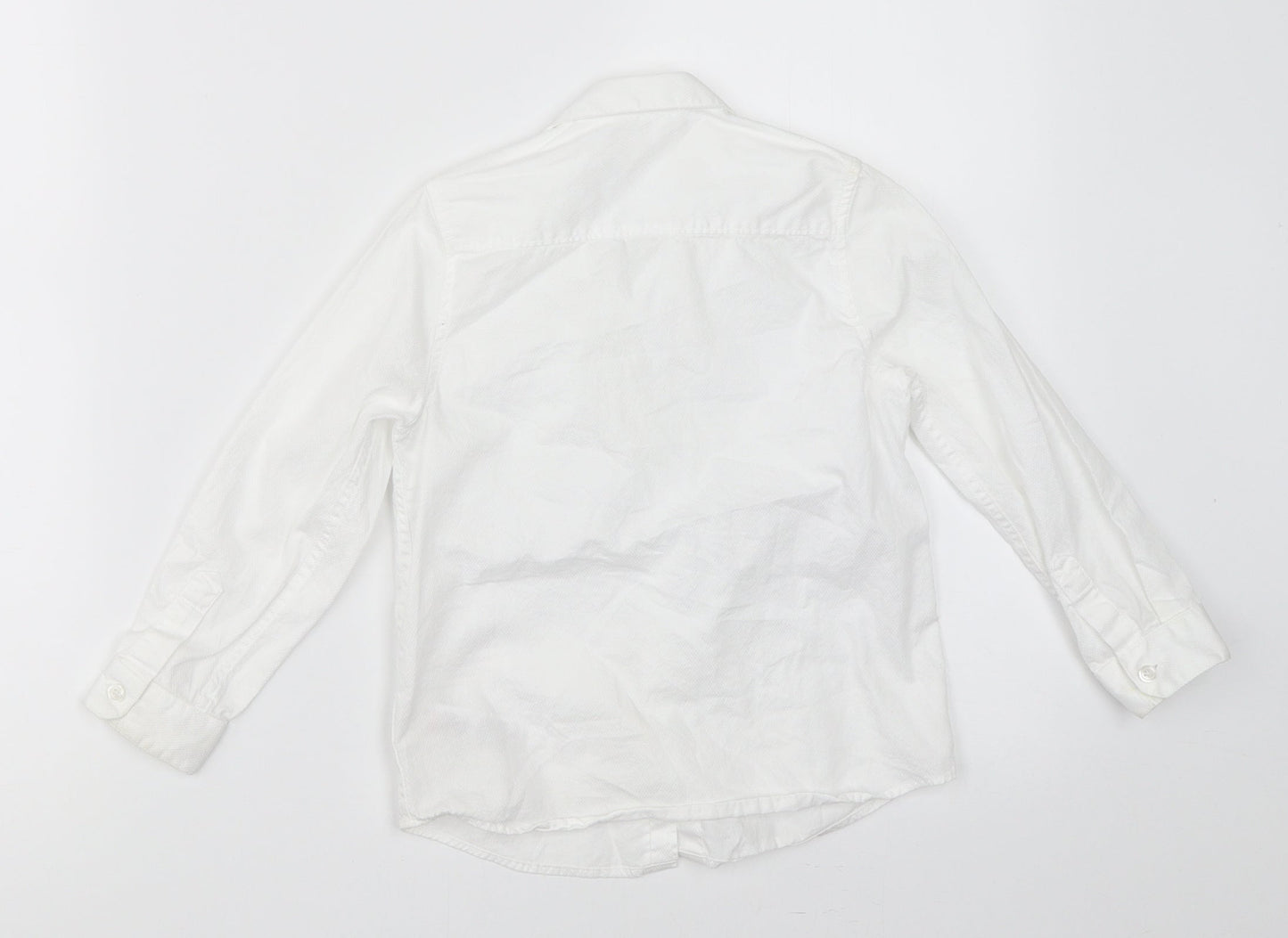 Marks and Spencer Boys White   Basic Button-Up Size 3-4 Years