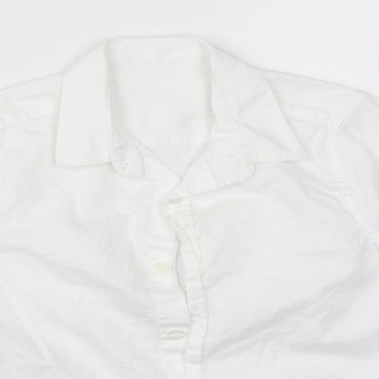 Marks and Spencer Boys White   Basic Button-Up Size 3-4 Years