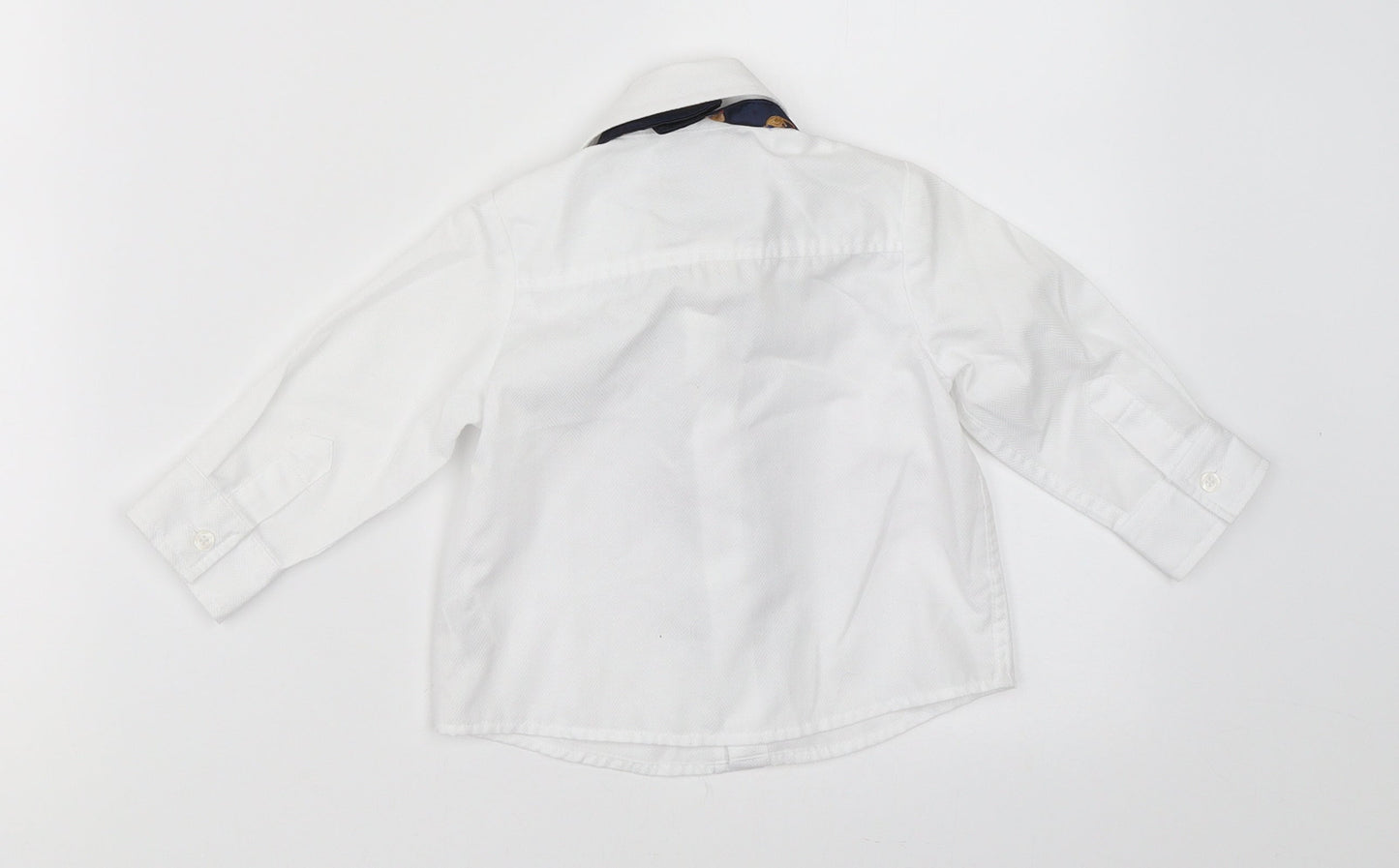 Monsoon Boys White   Basic Button-Up Size 6-9 Months