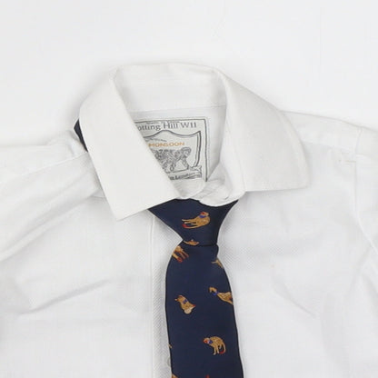Monsoon Boys White   Basic Button-Up Size 6-9 Months