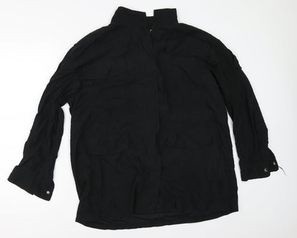 Womens UK Size M Boohoo Black Jacket