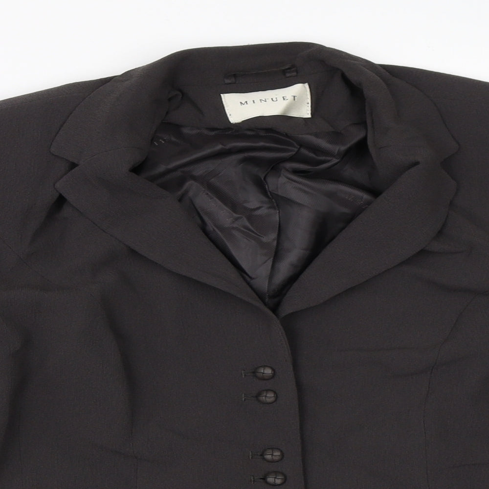 Minuet Womens Grey   Jacket  Size 12