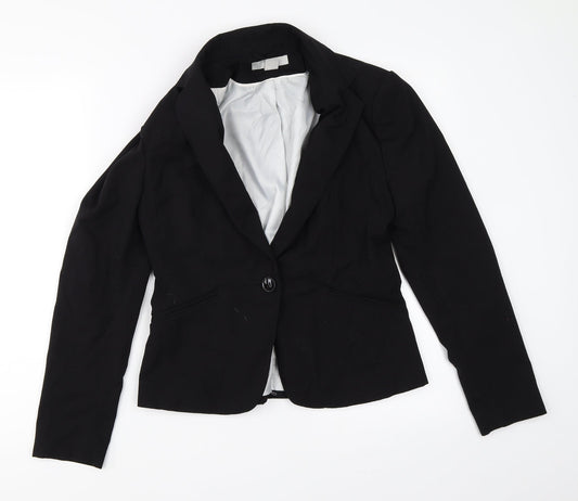 Womens UK Size 38 H&M Black Jacket