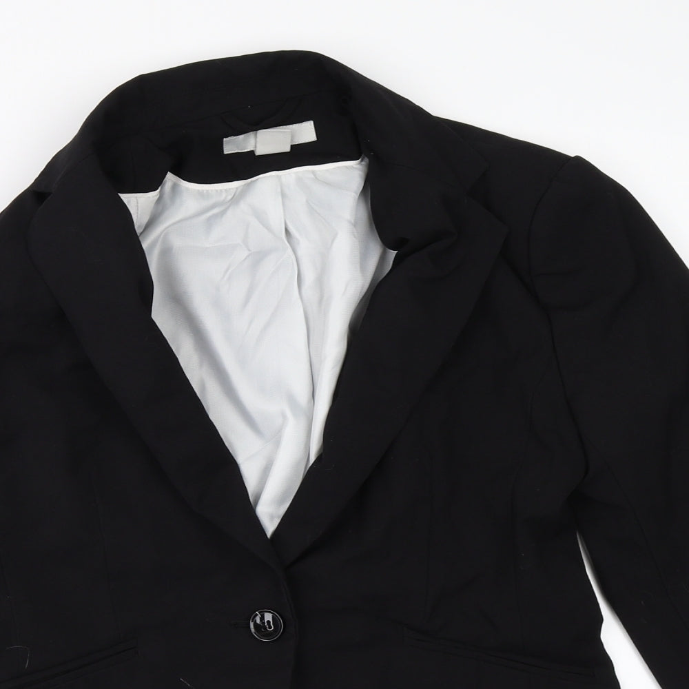 Womens UK Size 38 H&M Black Jacket