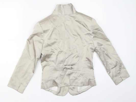 H&M Womens Beige   Jacket Blazer Size 34