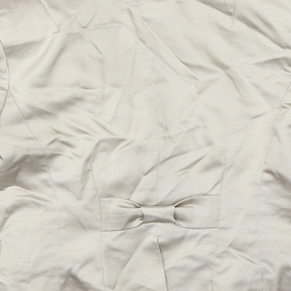 H&M Womens Beige   Jacket Blazer Size 34