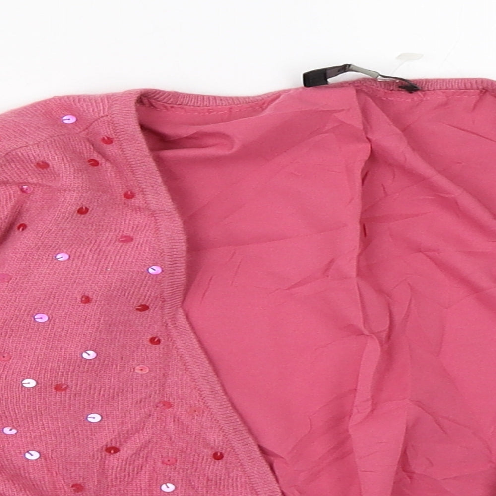 Womens UK Size 10 Coast Pink Cardigan Jumper