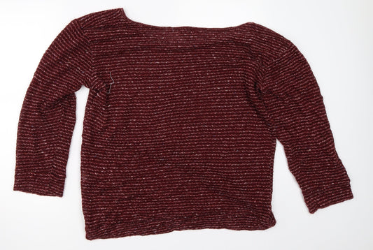 Womens UK Size 10 Topshop Red Pullover Jumper