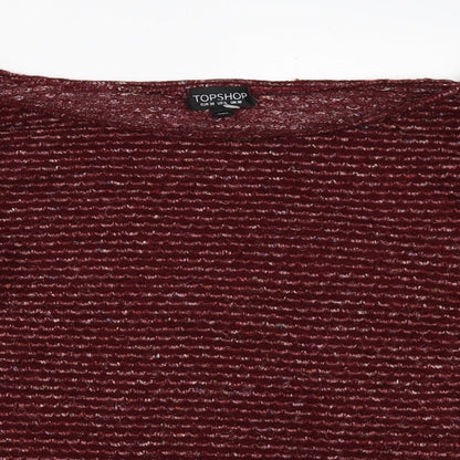 Womens UK Size 10 Topshop Red Pullover Jumper