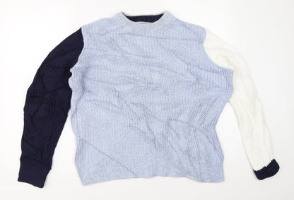 Womens UK Size M Marks and Spencer Blue Pullover Jumper