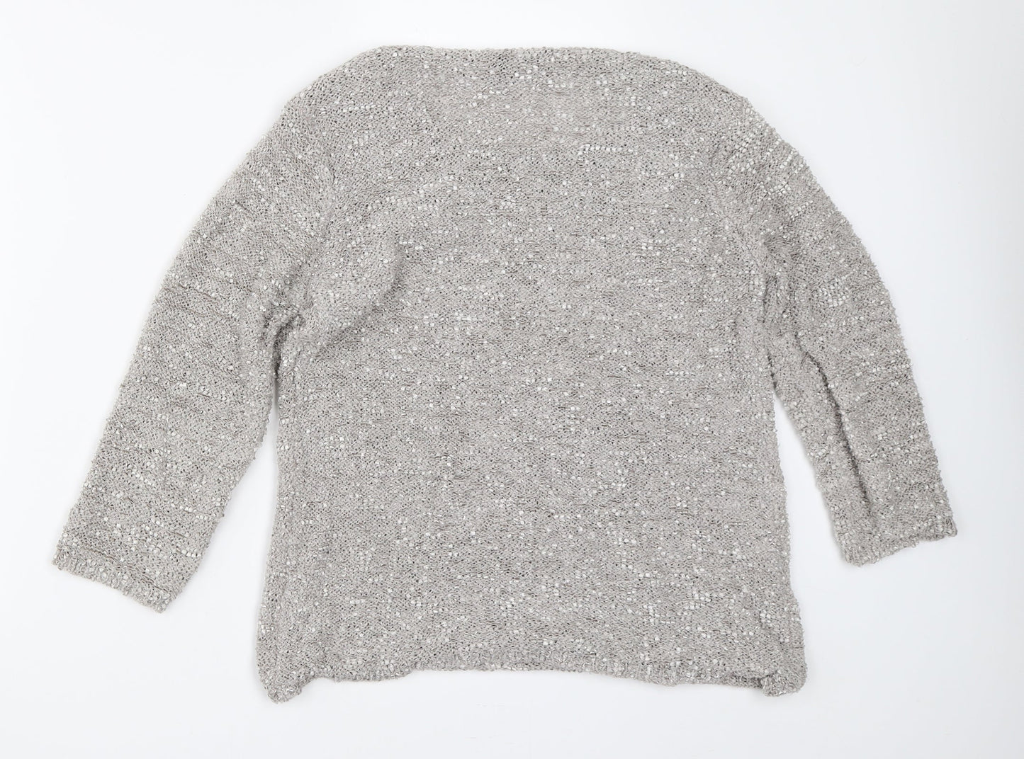 Bm Collection Womens Beige   Pullover Jumper Size S