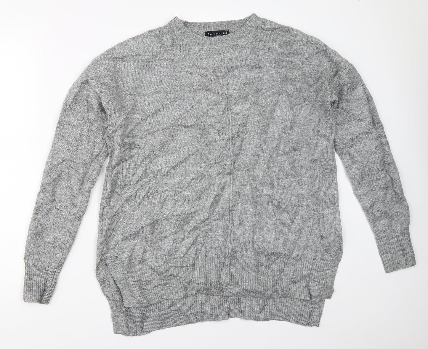 F&F Womens Grey   Pullover Jumper Size 8