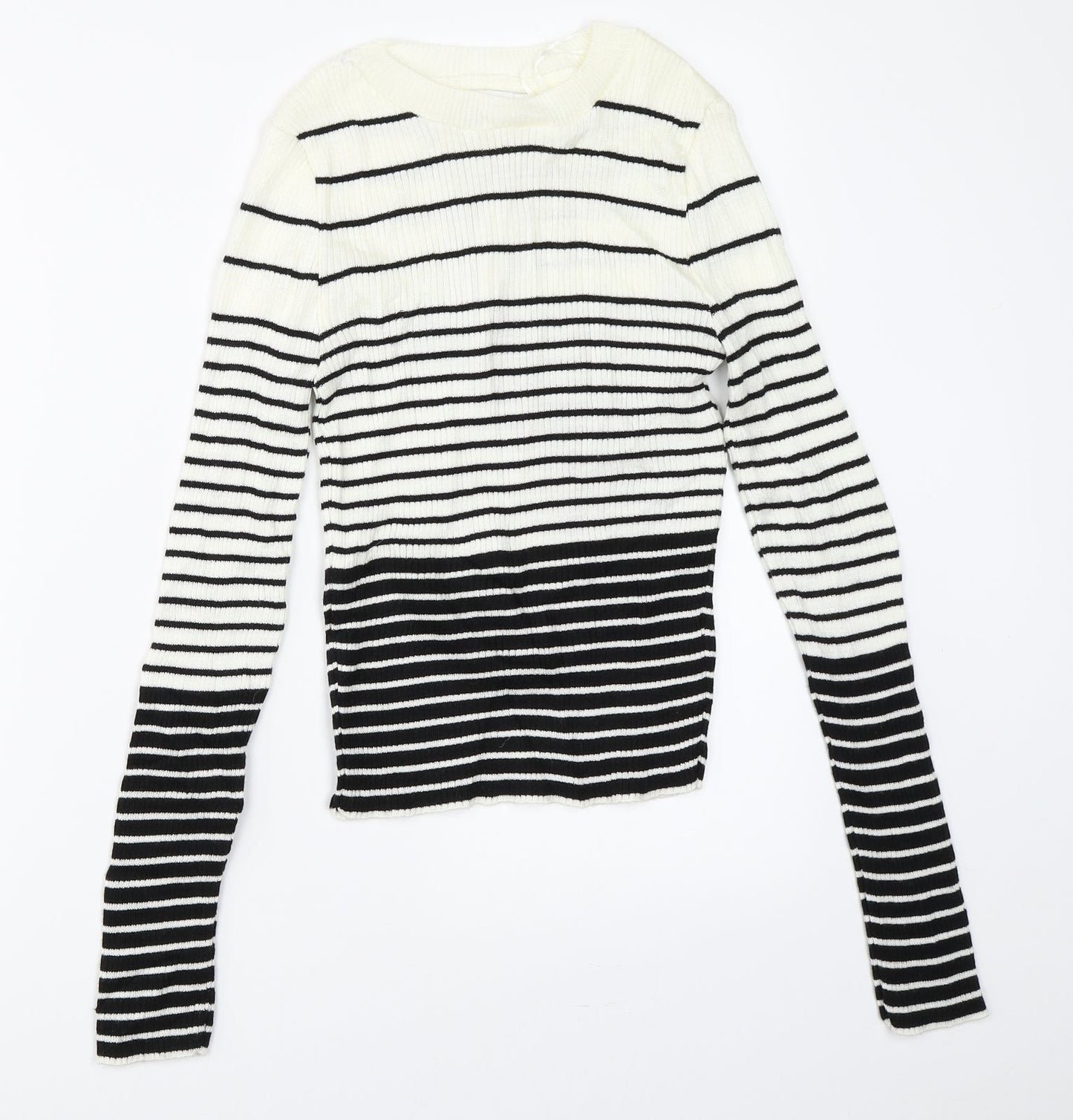 Womens UK Size M Topshop Ivory Pullover Jumper