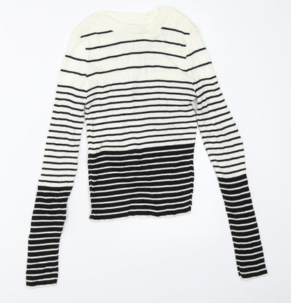 Womens UK Size M Topshop Ivory Pullover Jumper