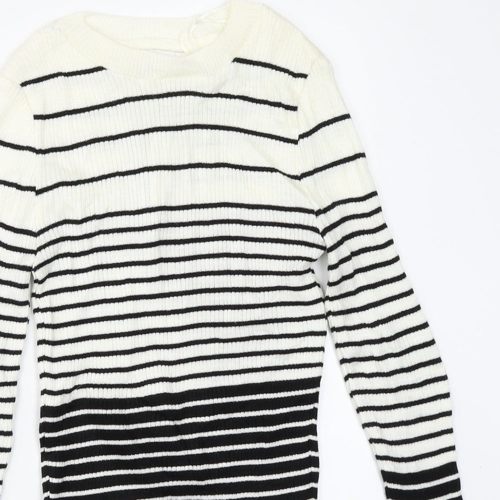 Womens UK Size M Topshop Ivory Pullover Jumper