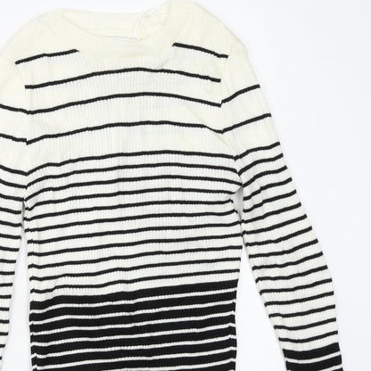 Womens UK Size M Topshop Ivory Pullover Jumper