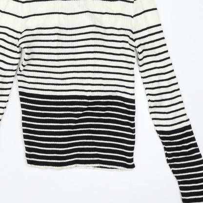 Womens UK Size M Topshop Ivory Pullover Jumper