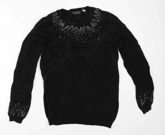 Womens UK Size 10 Dorothy Perkins Black Pullover Jumper