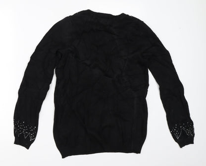 Womens UK Size 10 Dorothy Perkins Black Pullover Jumper